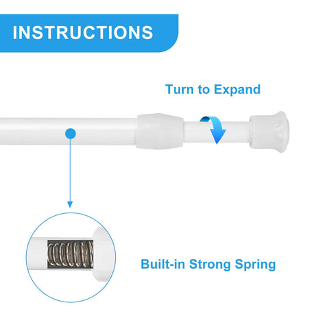 Ginbel Direct closet rod supports garments without wall damage.