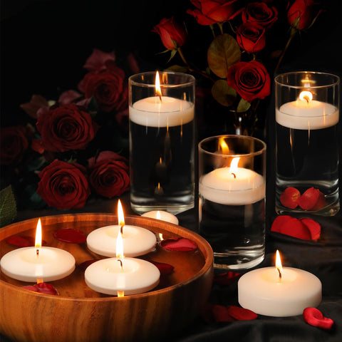 GINITIRI waterproof floating candles stable in water-filled displays