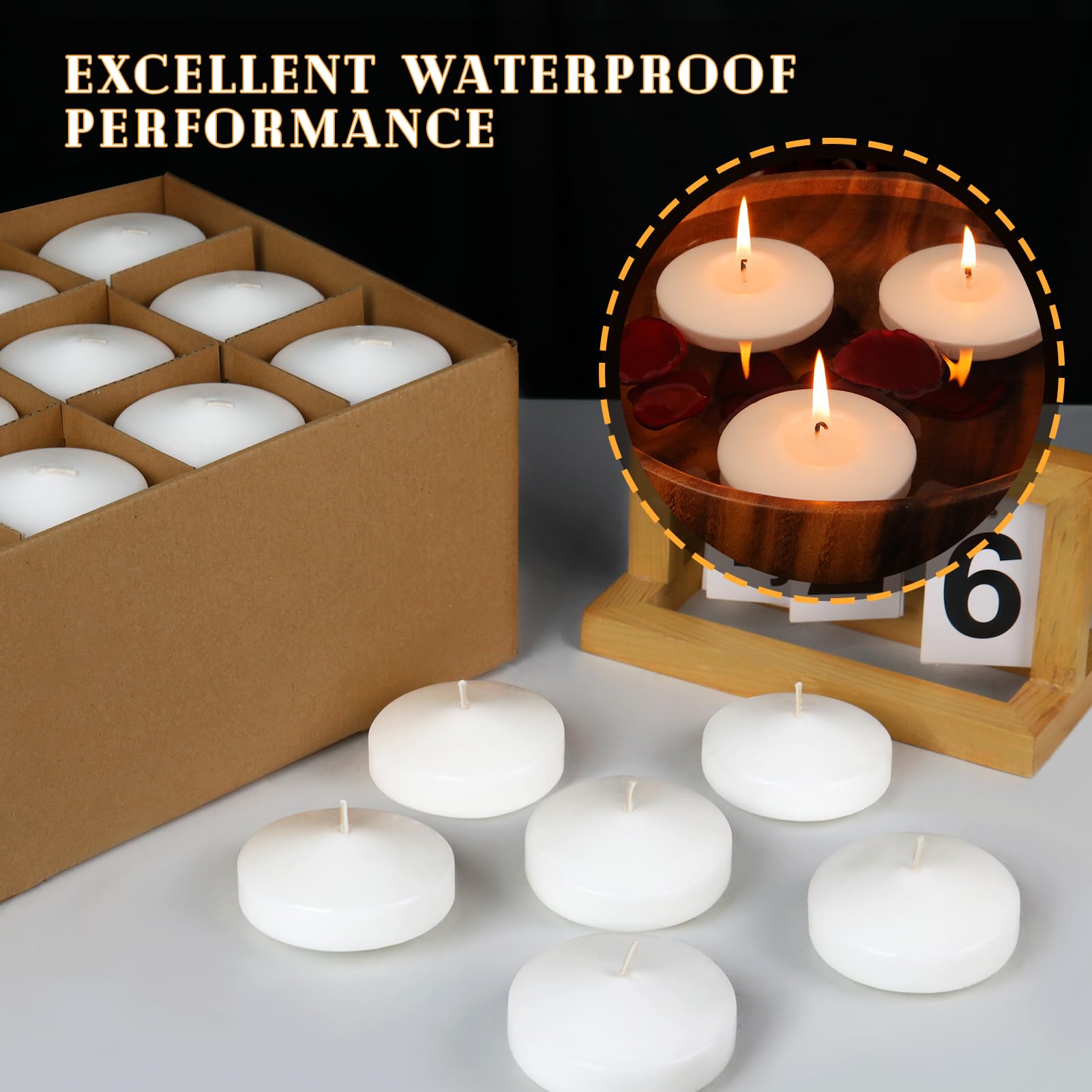 GINITIRI wedding table candle glow for warm ambience