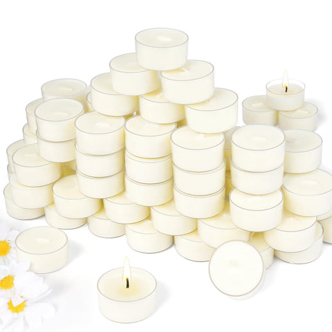 Ginitiri soy tealight candle with 6-hour burn for steady ambient lighting.
