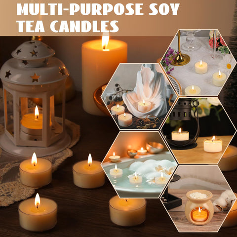 Ginitiri lead-free wick tea light ensures even burning.