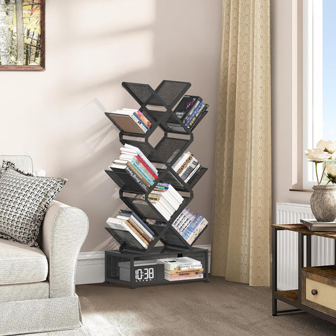 Gintan versatile storage keeps magazines and media within reach, black