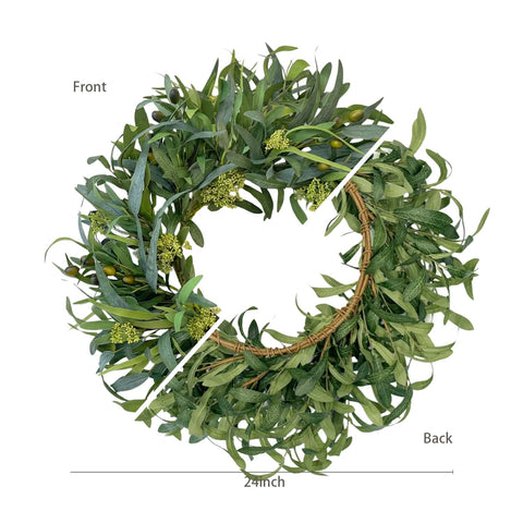 GinzeTop durable, maintenance-free wreath stays vibrant without watering.