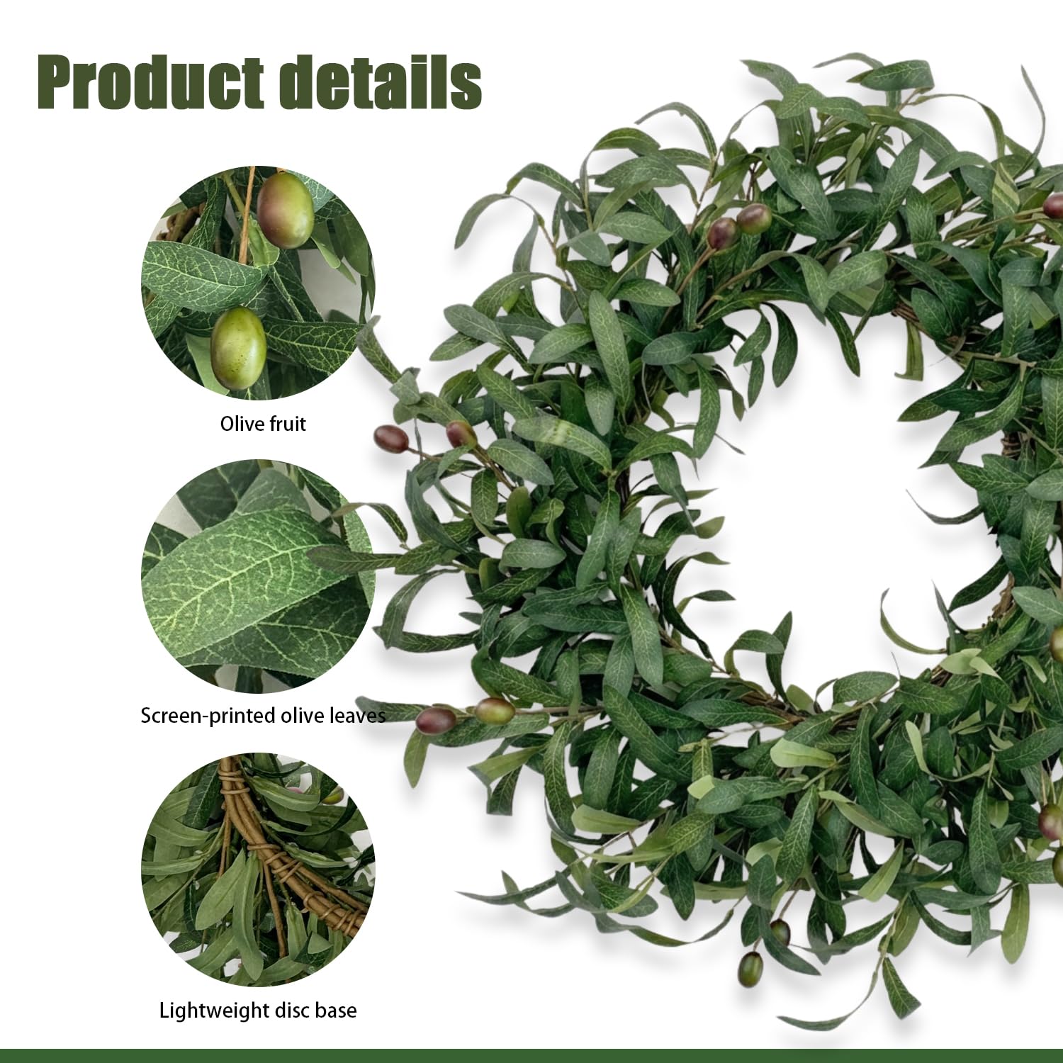 Olive fruits detail highlighting natural focal points for decor.