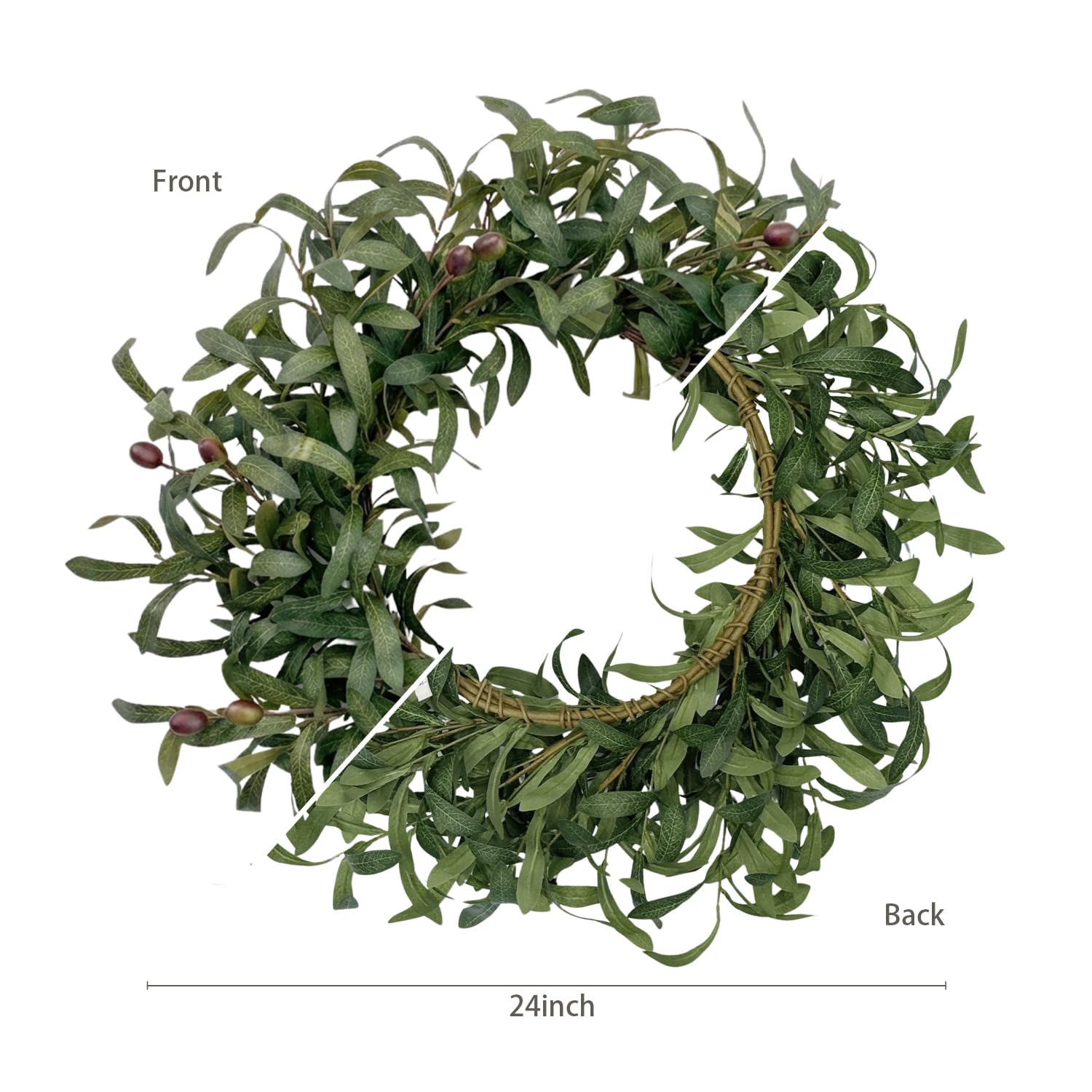 GinzeTop olive wreath, ideal as a stylish housewarming gift.