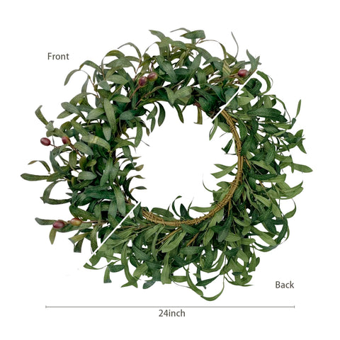 GinzeTop olive wreath, ideal as a stylish housewarming gift.