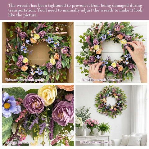 GinzeTop rich botanical texture with silk petals for premium farmhouse appeal