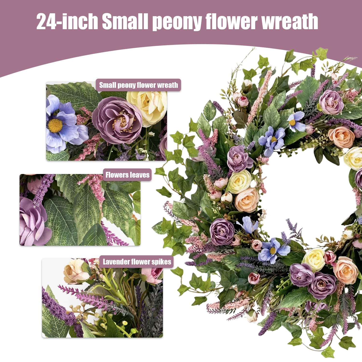 GinzeTop purple pink wildflowers create festive Easter and summer vibes