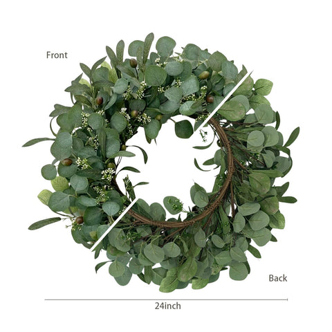 GinzeTop wreath for wall or window adding natural texture.