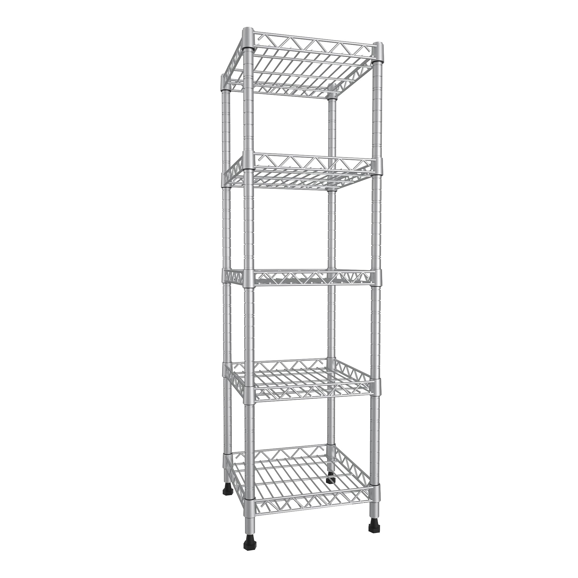 GIOTORENT 5-tier shelving easy clean coating for daily use