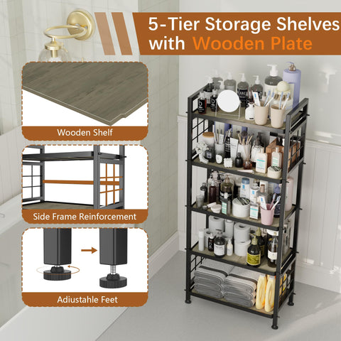 GIOTORENT black powder-coated frame complements modern kitchens and garages.