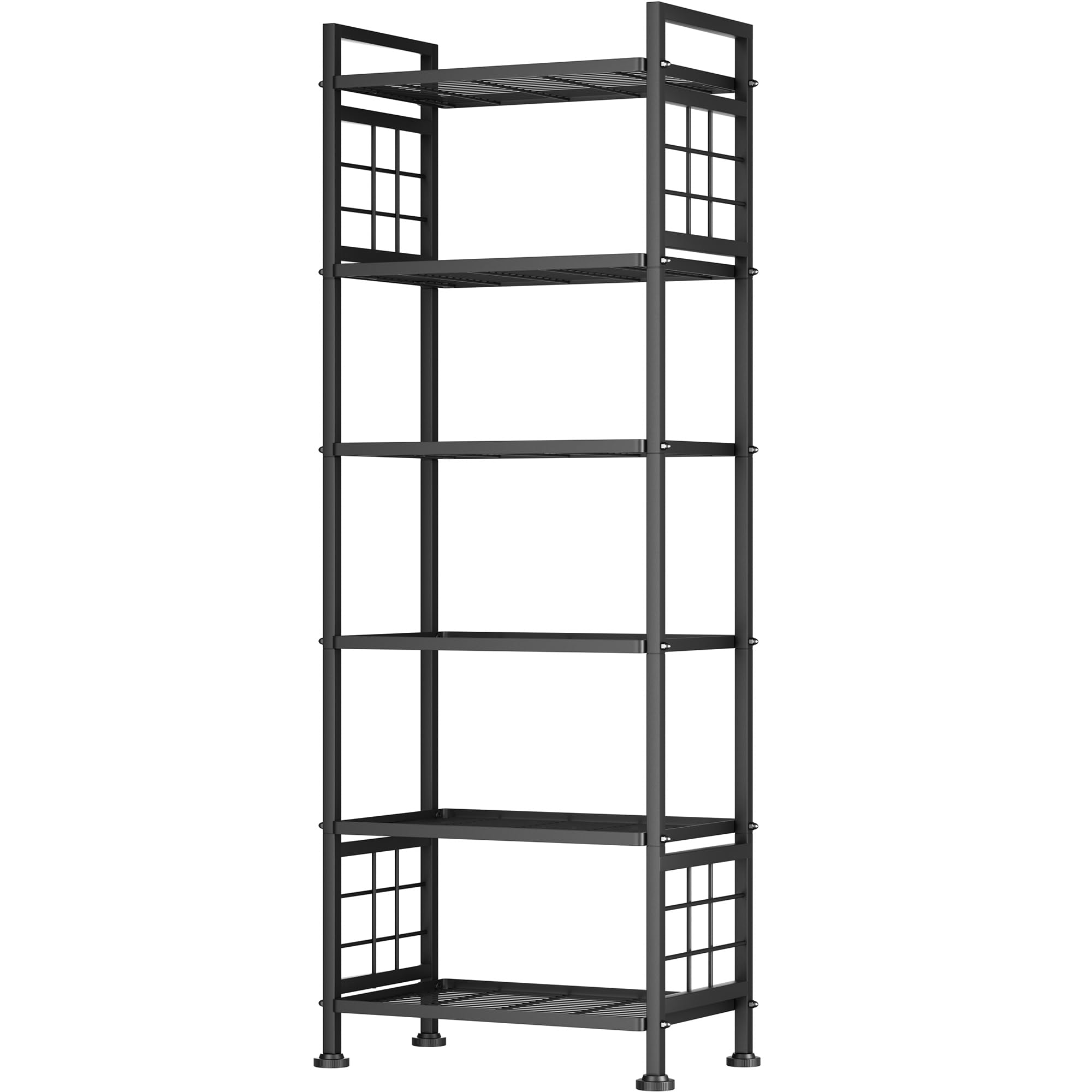 GIOTORENT 6-wire garage shelving main view with sturdy steel frame for reliable storage