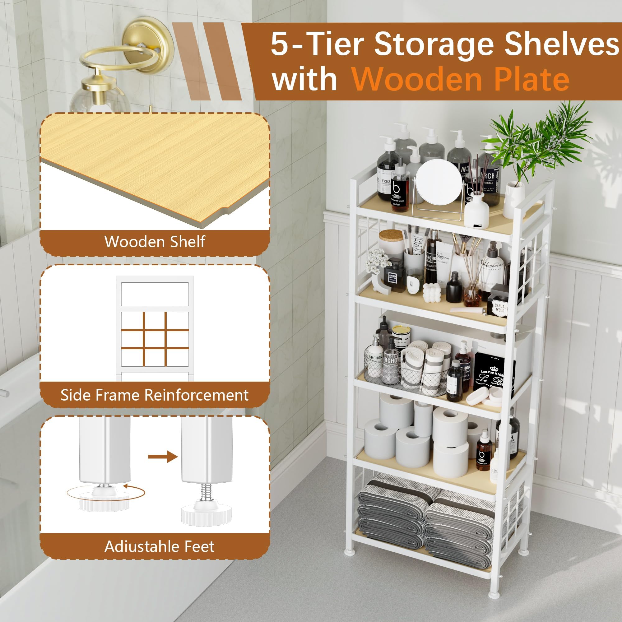 GIOTORENT heavy-duty steel frame with rust-resistant coating for damp spaces