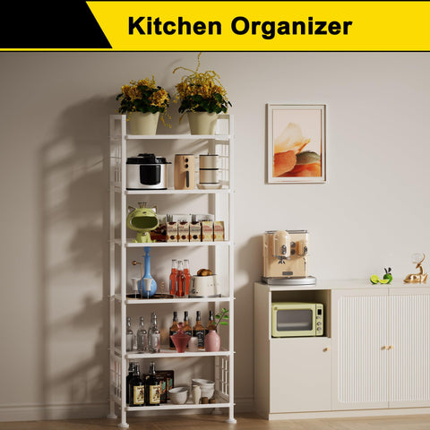 GIOTORENT metal shelving unit with strong frame and load capacity.