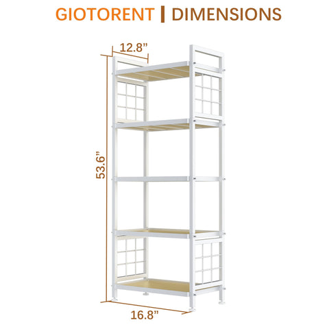 GIOTORENT slim profile shelves fit tight kitchens or bathrooms