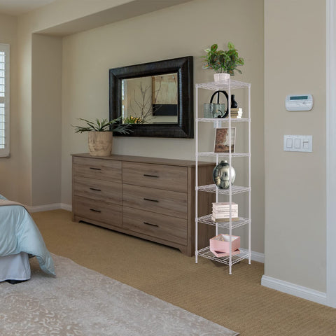 GIOTORENT water-resistant coating shelves resist moisture for easy cleaning.