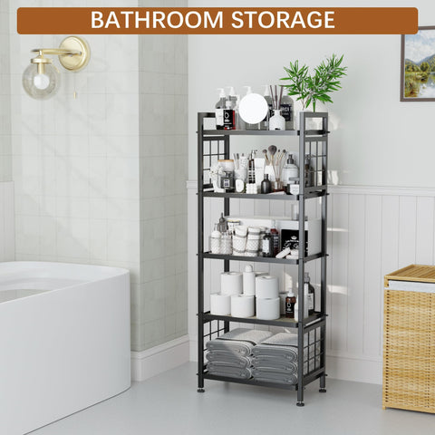 GIOTORENT black powder-coated frame complements rustic or modern decors.