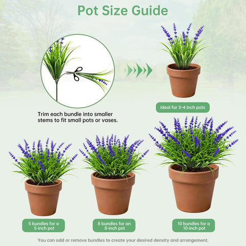 Gipsot adjustable height lavender fits various containers