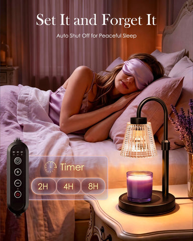 Girece candle warmer fits large 3-wick candles for consistent scent release