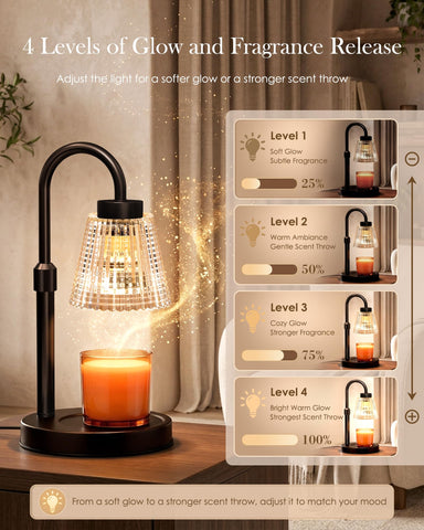 Girece warmer suitable for oversized jar candles with even diffusion