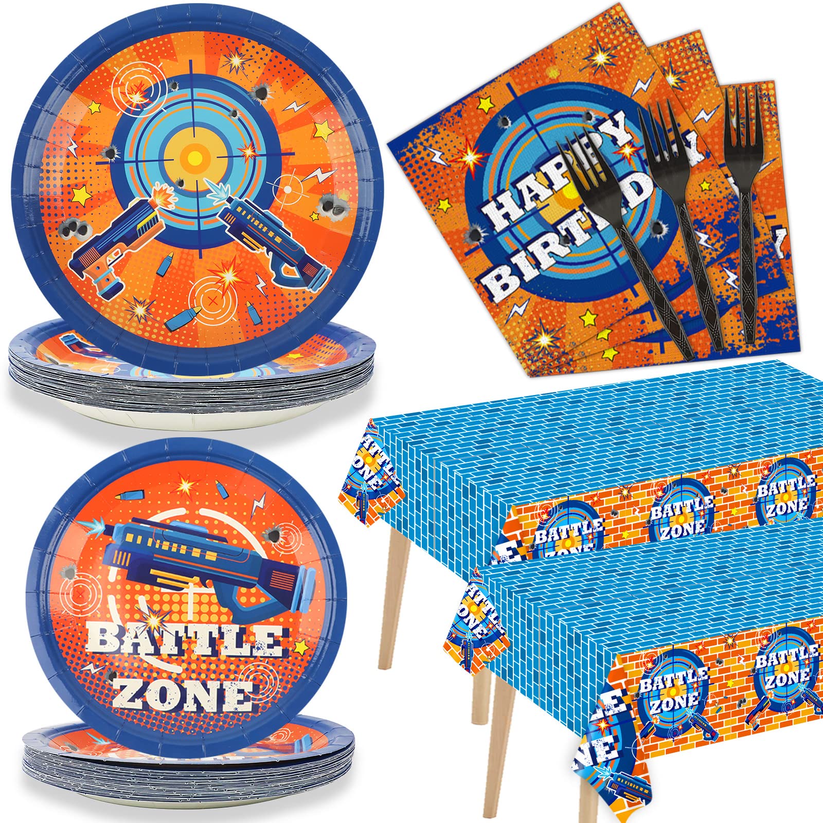 gisgfim dark war plates 9inch on vibrant table look for party use