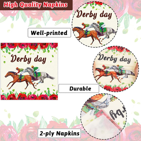 gisgfim Run for The Roses napkins provide soft touch for comfortable dining.