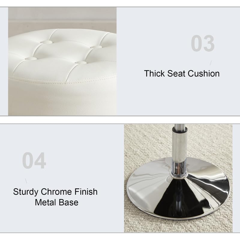 Gitrah 13-inch seat offers ample space for relaxing during prep.