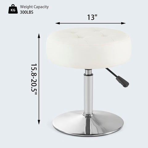 Gitrah tufted round ottoman adds plush comfort and style.