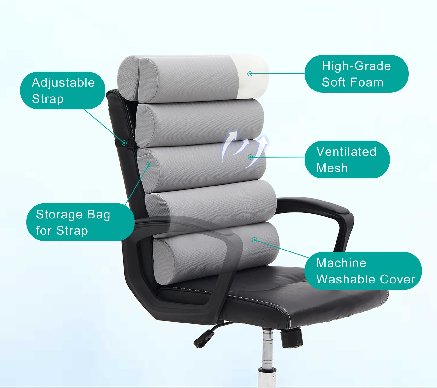 GIVANLEE rollable design makes portability and storage easy