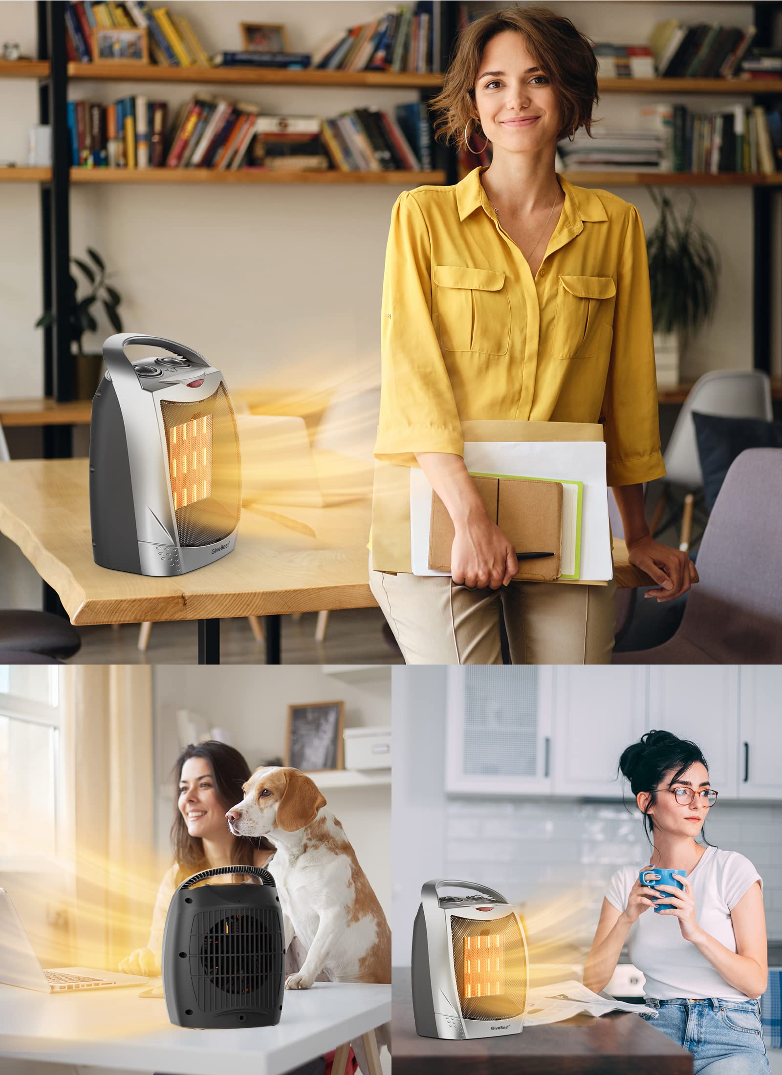 GiveBest compact desk-friendly heater suitable for small office setups