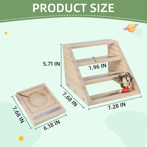 Givilio Tonie 4-tier display offers stable, easy-to-reach organization.