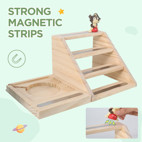 Givilio Tonie shelf works with Toniebox chargers for seamless setup.