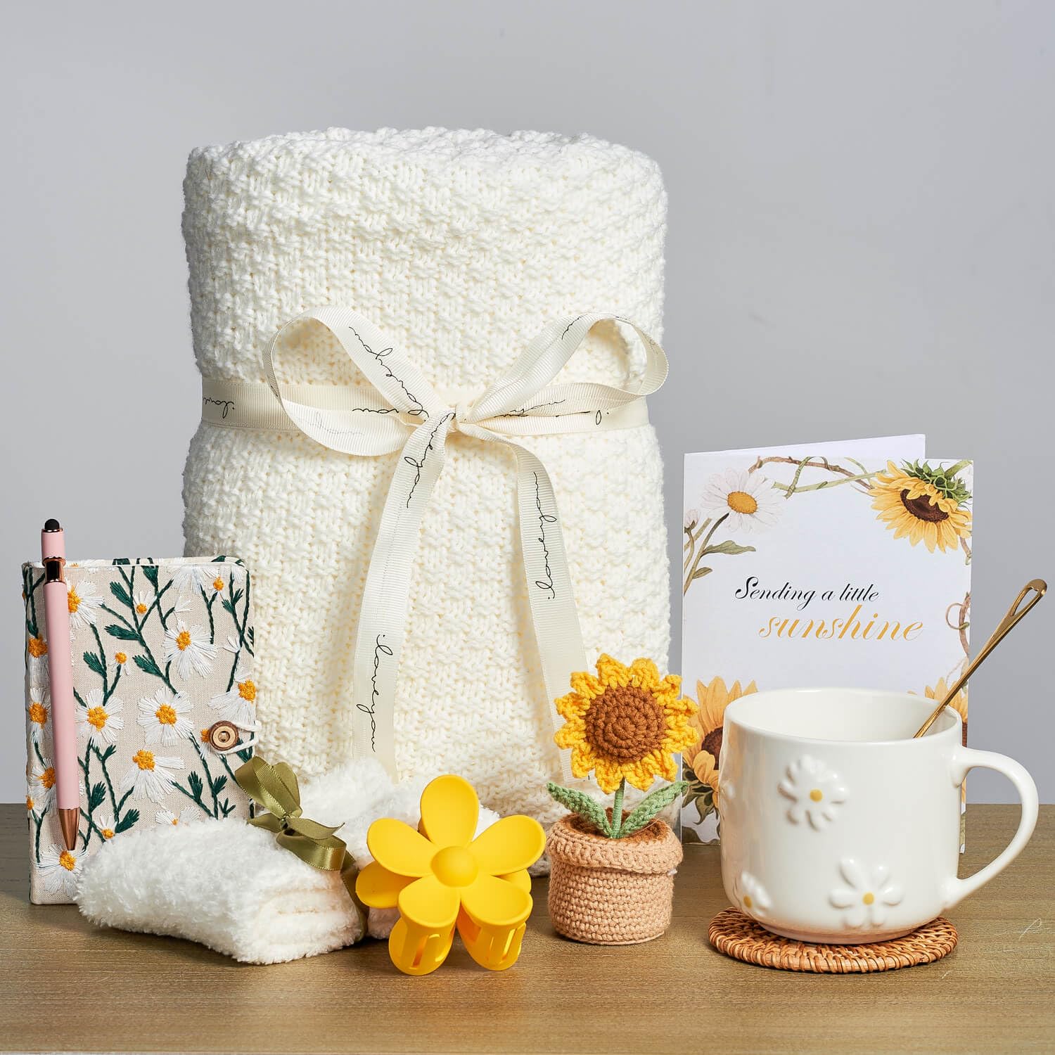 GivLovely Thinking of You cashmere blanket offering plush warmth and relaxation.