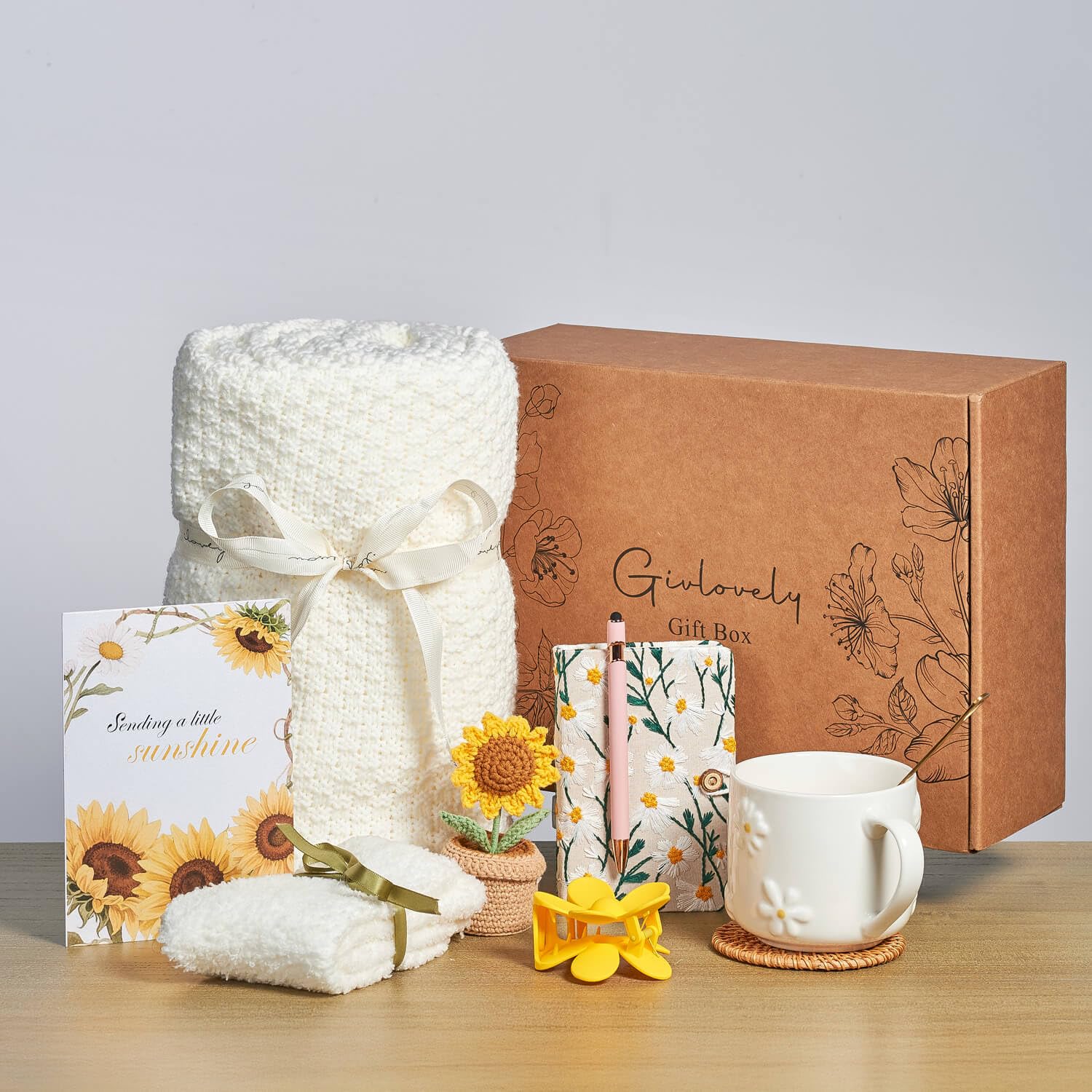 GivLovely Thinking of You packaging shown as a ready-to-gift care box.