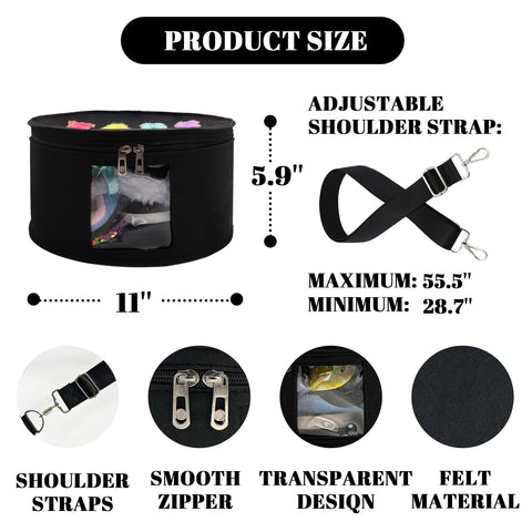 gjulrfu two-way zipper headband container easy access.