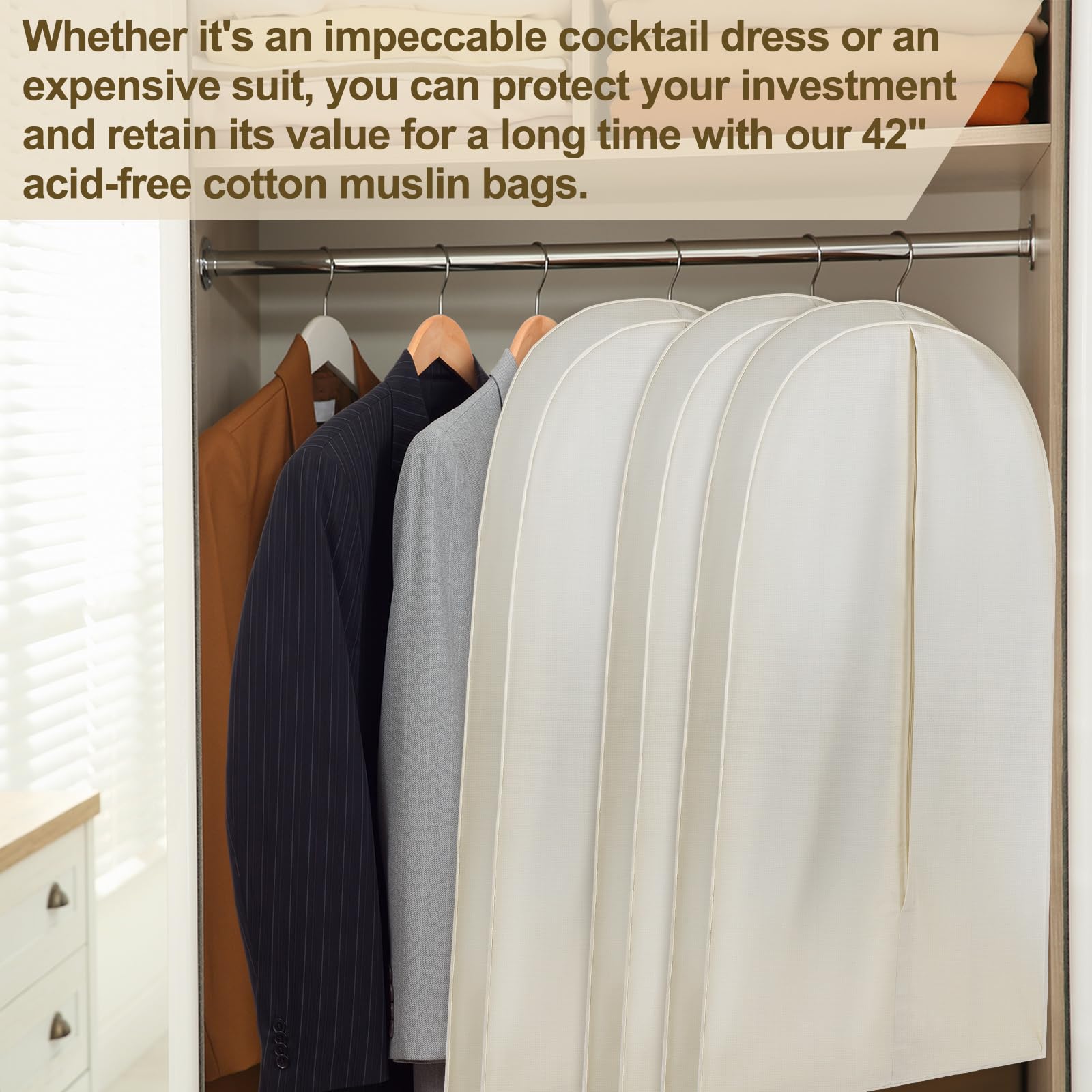 GliCraft versatile garment bag for travel and closet organization