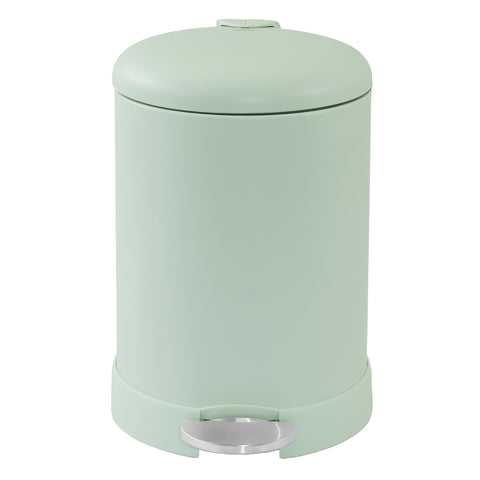Glad compact 1.2-gallon round trash can fits small apartments and desks.