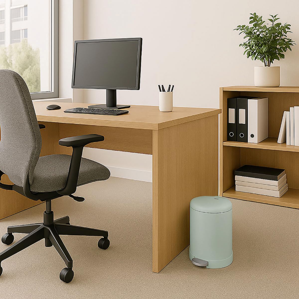 Glad fingerprint-resistant lid keeps a polished look in kitchens or bathrooms.