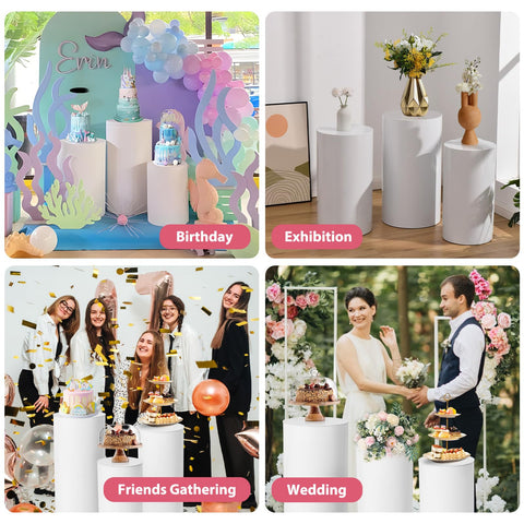 Gladeup vivid white PVC finish delivers a clean, modern centerpiece aesthetic