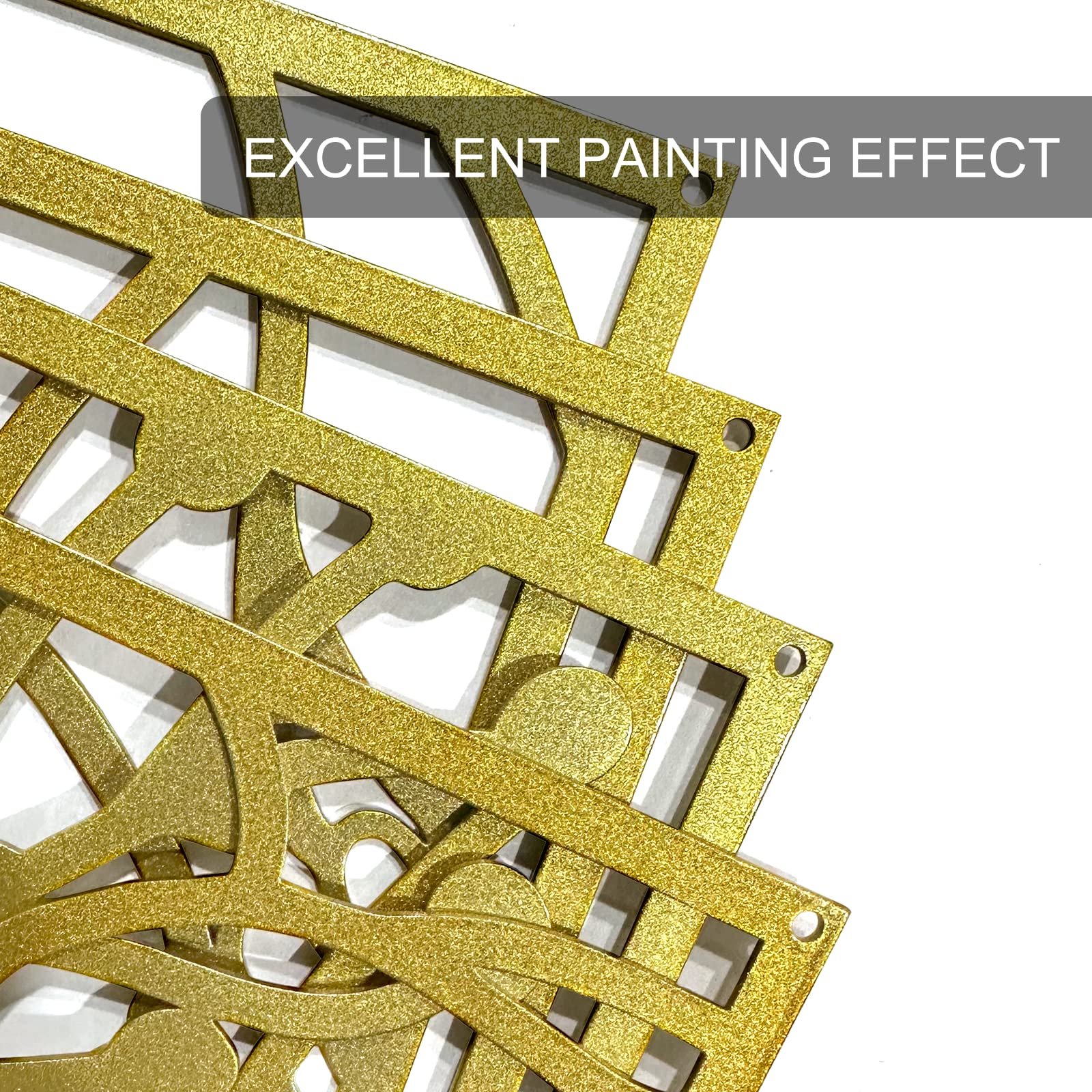 Glamativity gold wall art 4-pack abstract woman body complements hotel or cafe interiors