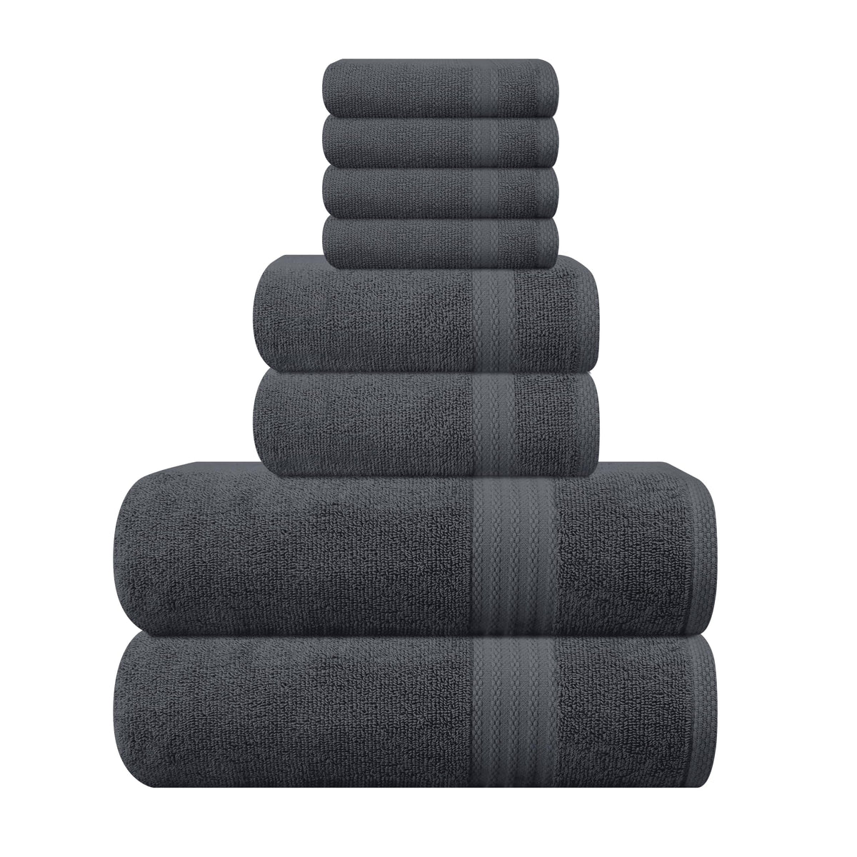 GLAMBURG Ultra Soft bath towels 27x54 offer plush absorbency for daily use.