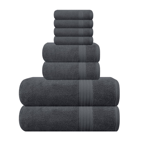 GLAMBURG Ultra Soft bath towels 27x54 offer plush absorbency for daily use.