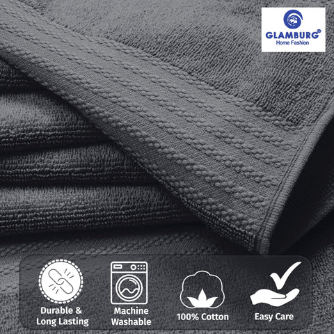 GLAMBURG Ultra Soft hand towels 16x28 provide quick-dry daily comfort.