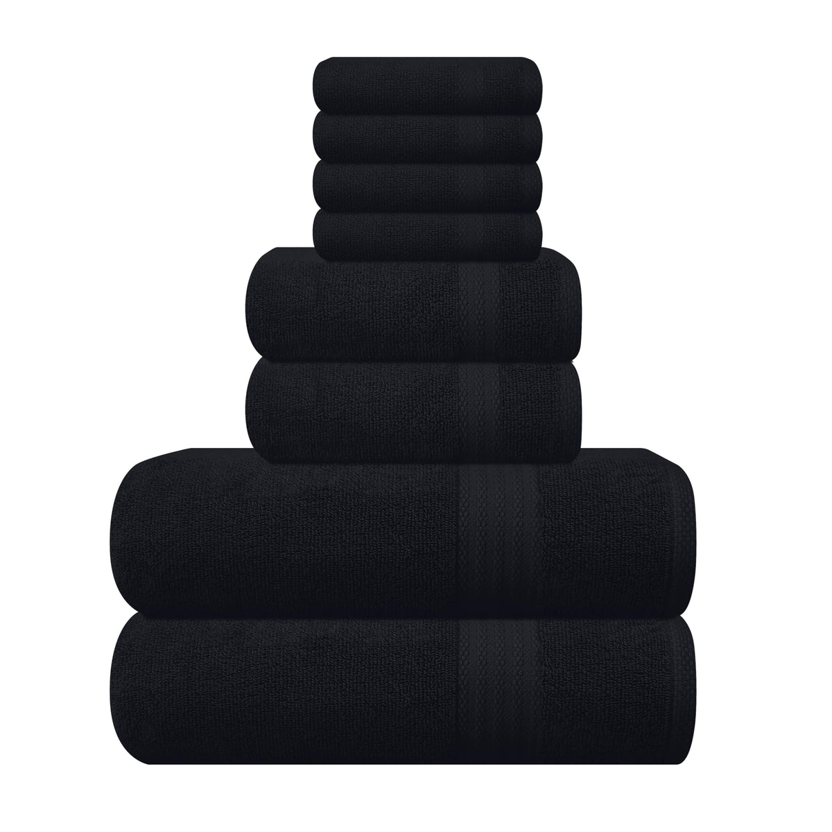 GLAMBURG Ultra Soft towels with oversized bath towels 27x54, plush and absorbent for home spa use.