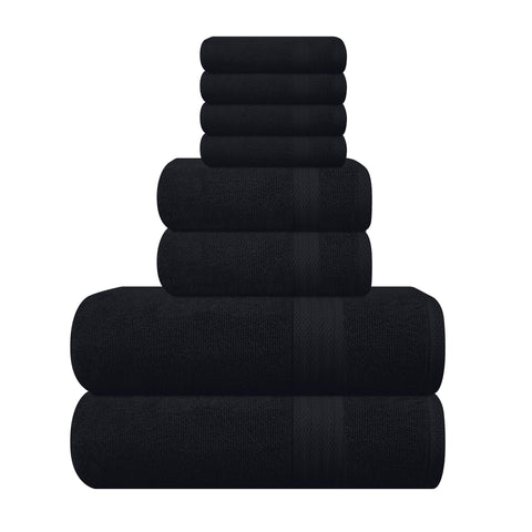 GLAMBURG Ultra Soft towels with oversized bath towels 27x54, plush and absorbent for home spa use.