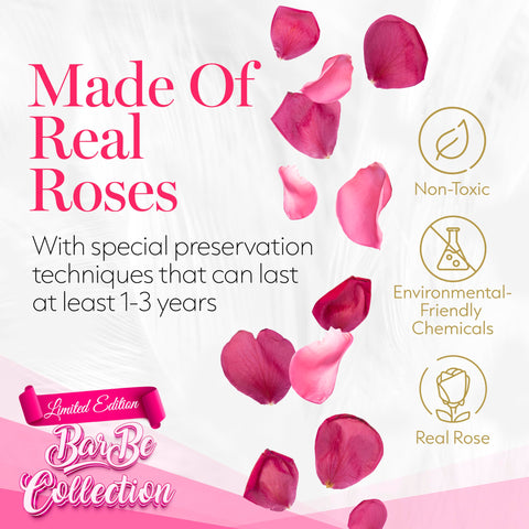GLAMOUR BOUTIQUE Elegant gift packaging with preserved roses for long-lasting charm.