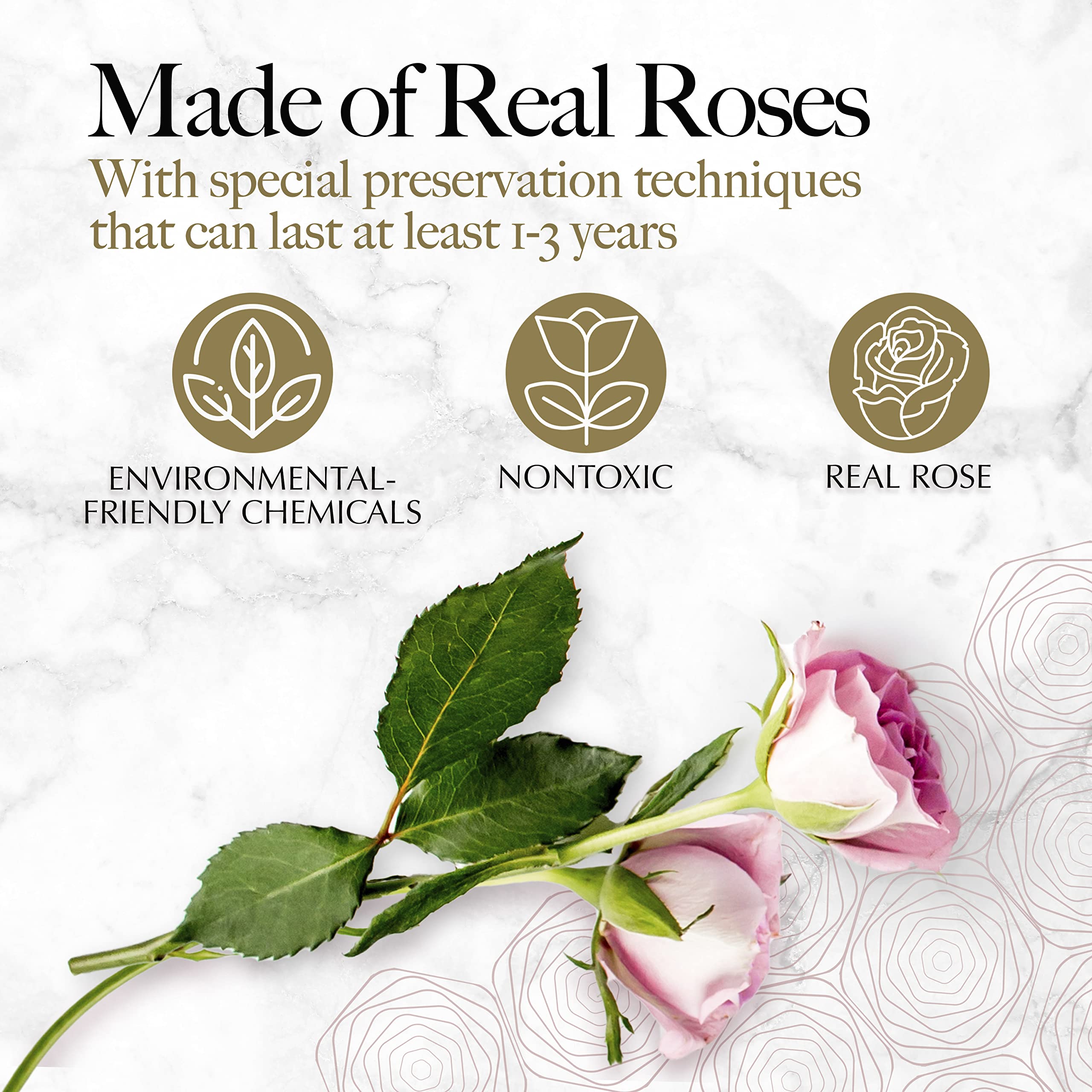 GLAMOUR BOUTIQUE heart box with pink roses, a maintenance-free gift idea.