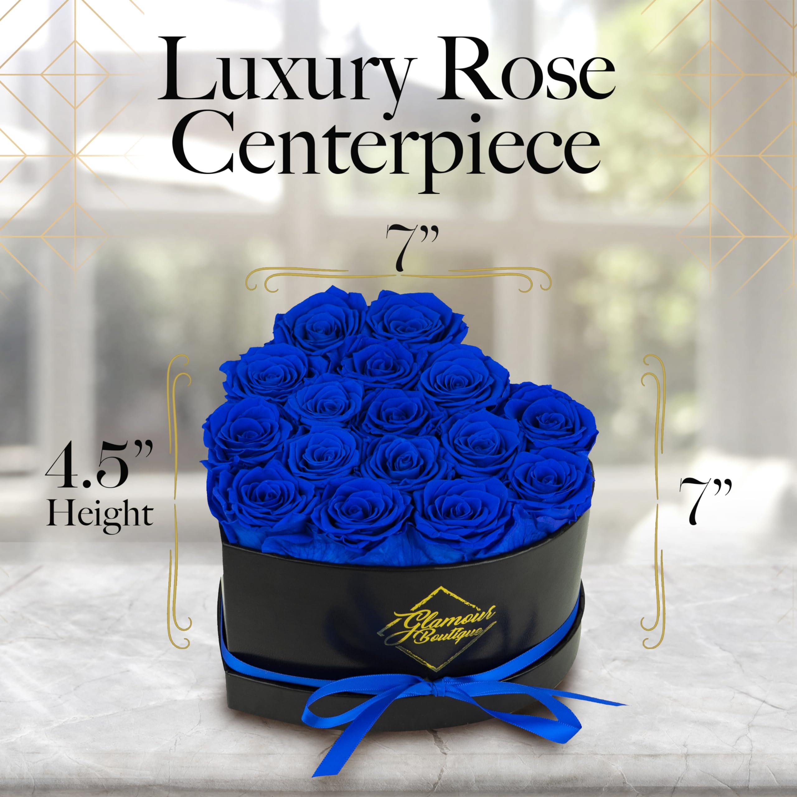 GLAMOUR BOUTIQUE preserved roses offer long-lasting beauty without watering.