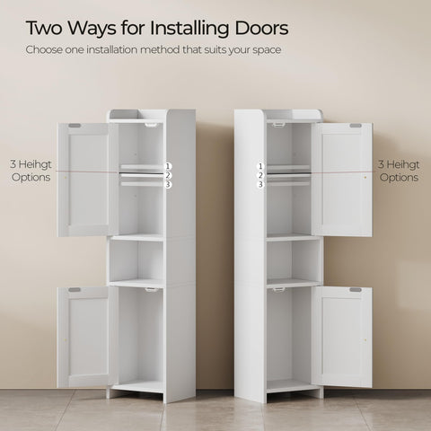 GLANZALANT reversible-doors illustrate left or right opening option