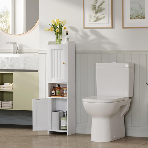 GLANZALANT white-finish cabinet suitable for bathrooms and small spaces